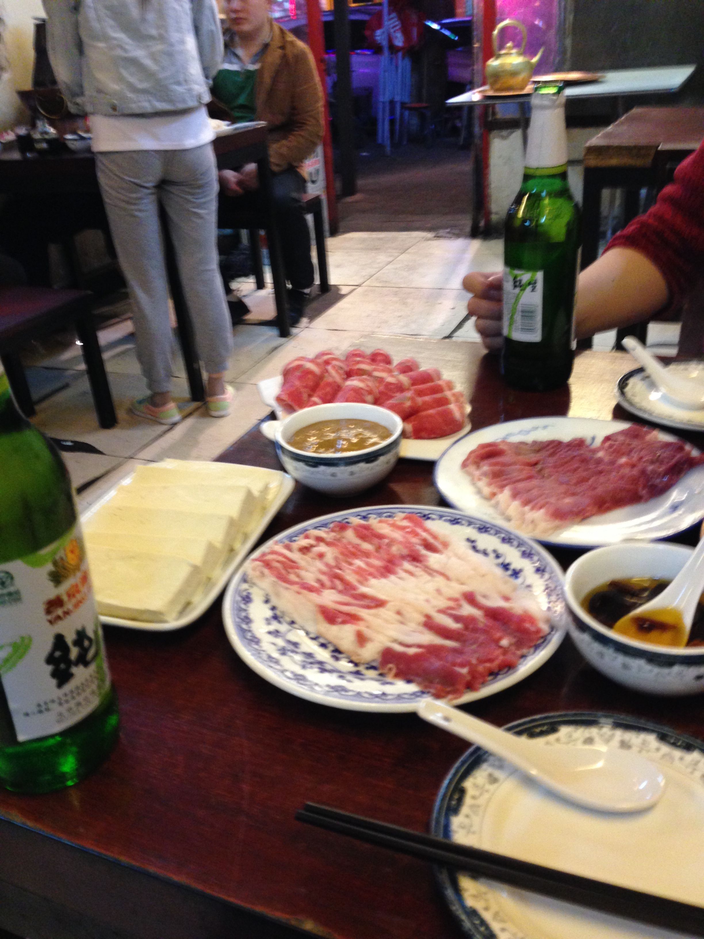 beijing hotpot – sliced mutton