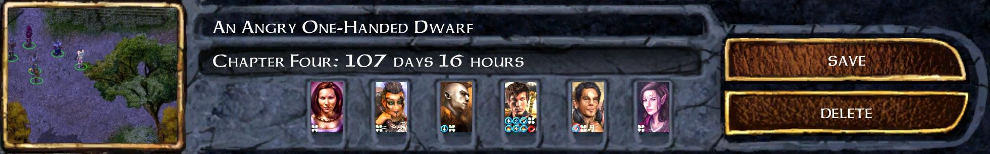An Angry One-Handed Dwarf