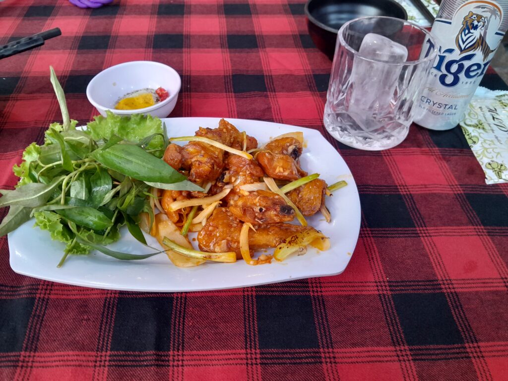 Sweet and sour chicken, Vietnamese style.