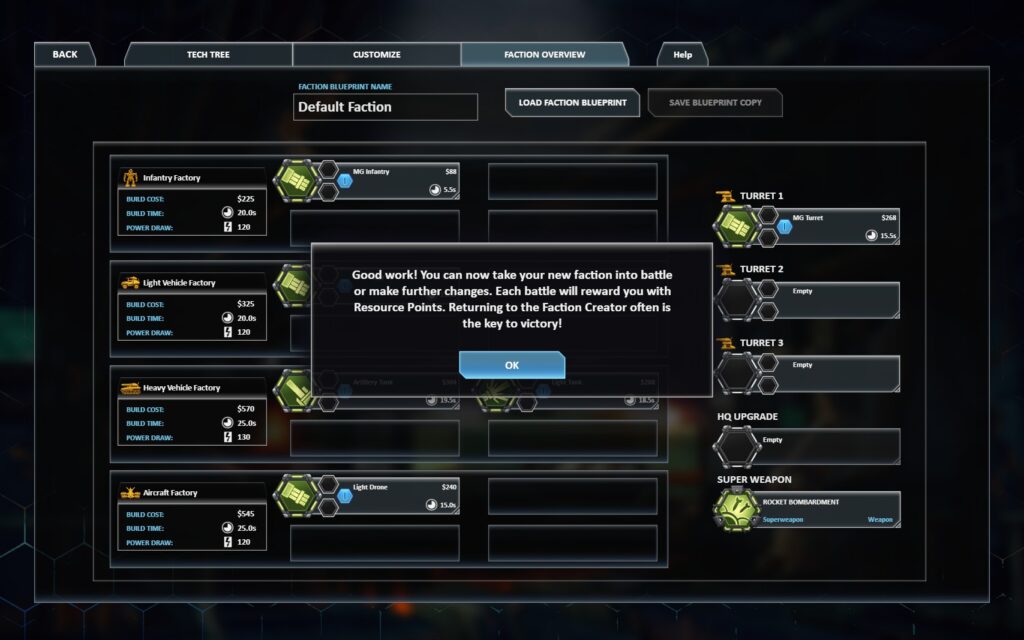 Faction complete!
