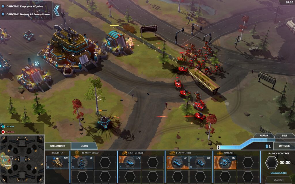 The enemy attacks my base.