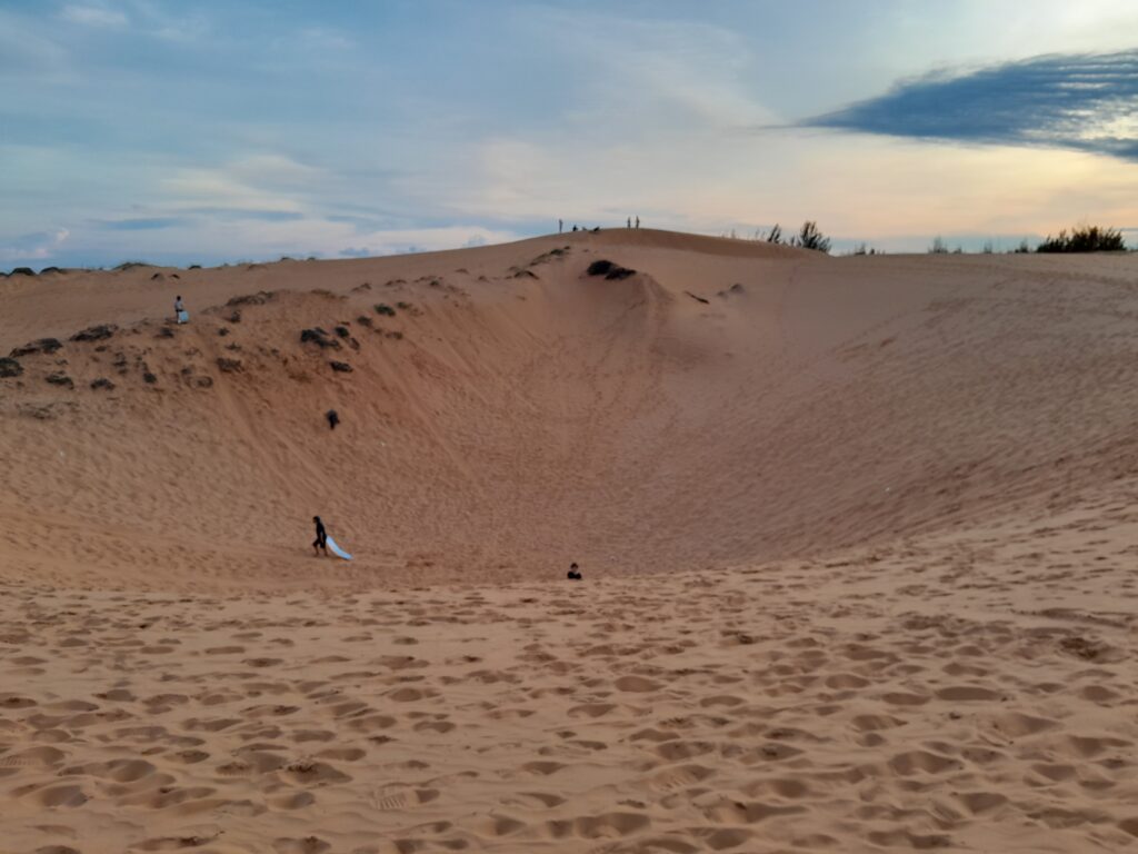 The tobogganing pit