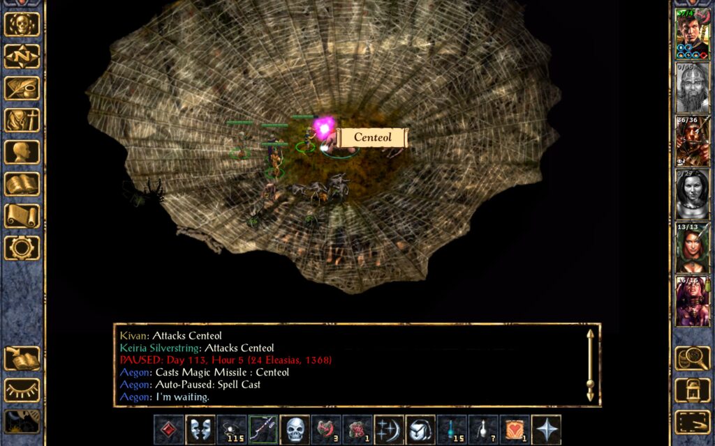Centeol, the beast of the Cloakwood, is killed.