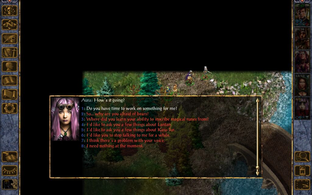 Aura: How's it going?