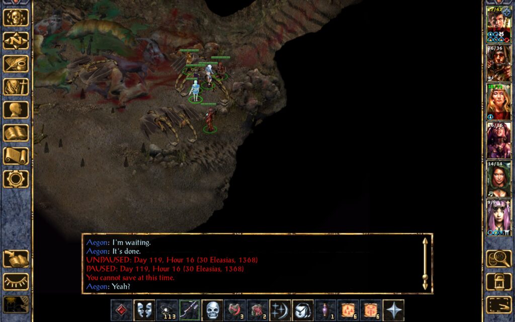 Aegon heals himself.