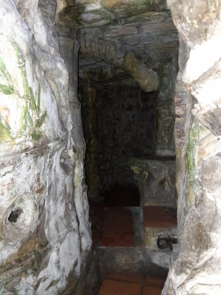 The stairs lead to hidden places.