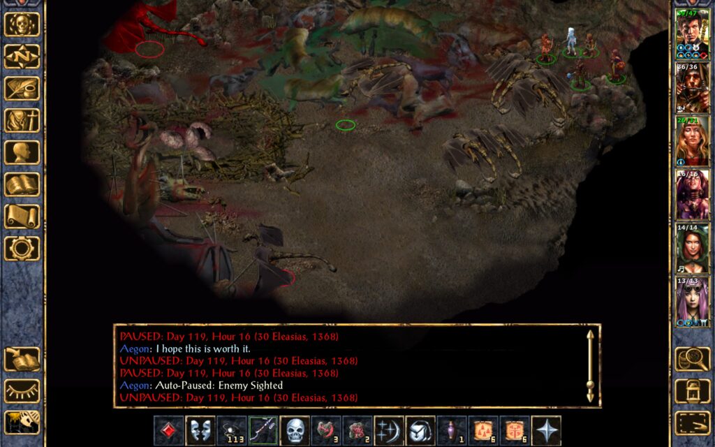 Aegon sneaks deeper into the Wyvern Cavern.