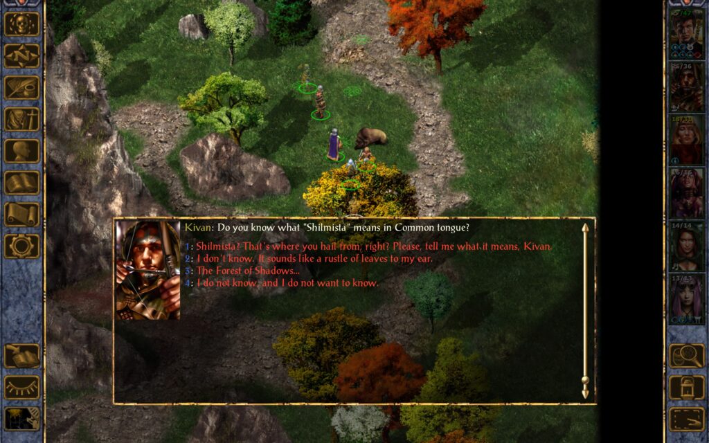 Kivan: Do you know what "Shilmista" means in Common tongue?