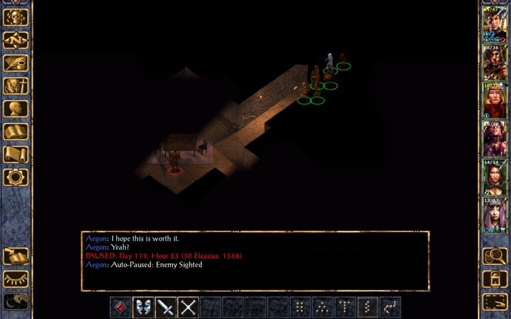 The Troupe stumbles across a couple of guards.