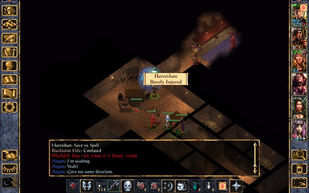 Aegon attempts to confuse the mage.