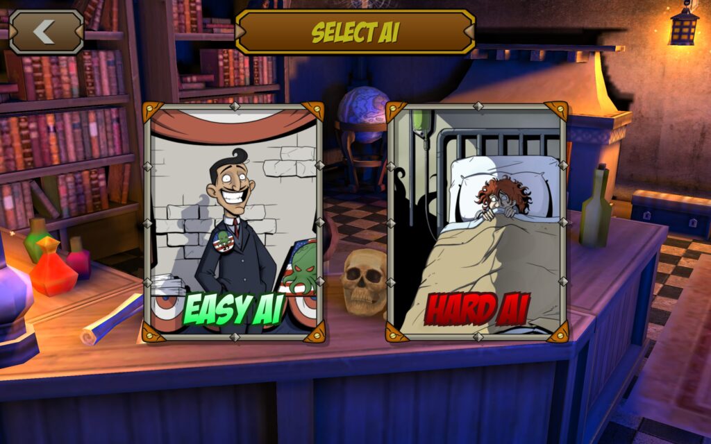 A choice between easy and hard AI.