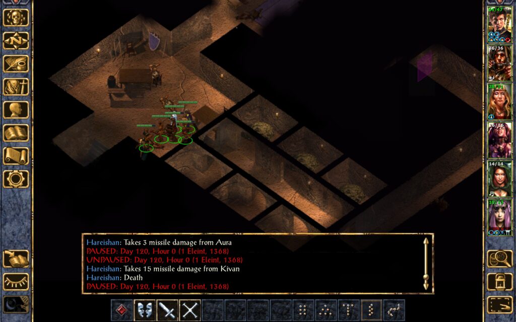 Kivan slays the mage.