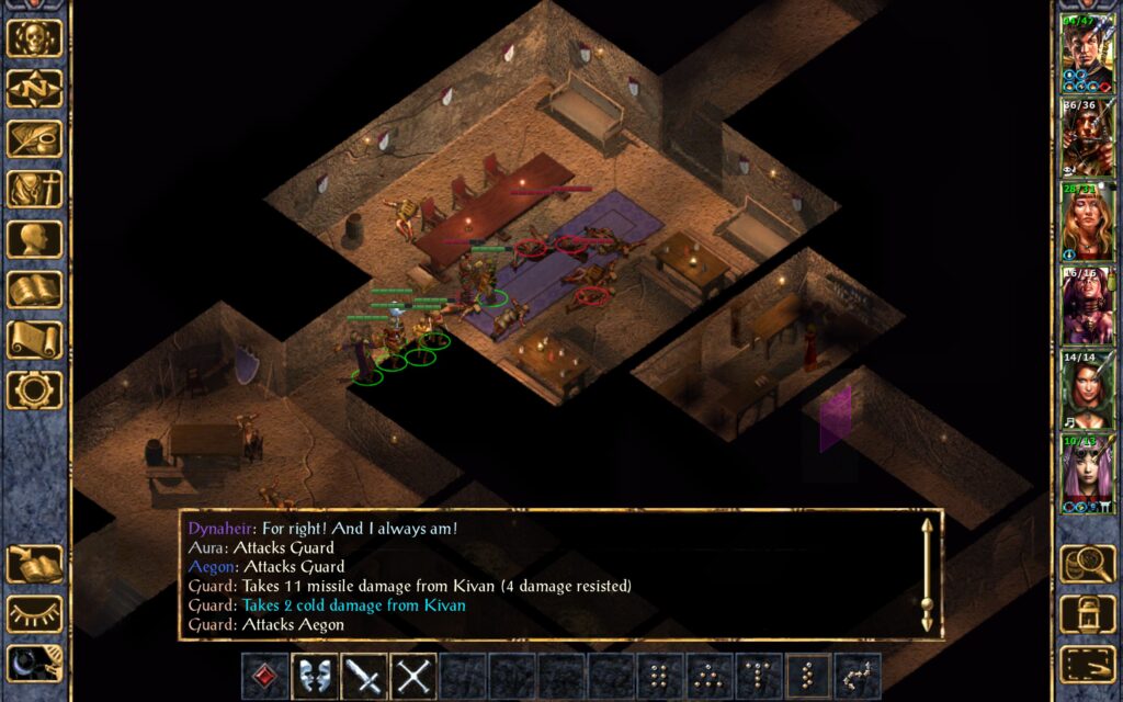 The Troupe kills the guards one by one.