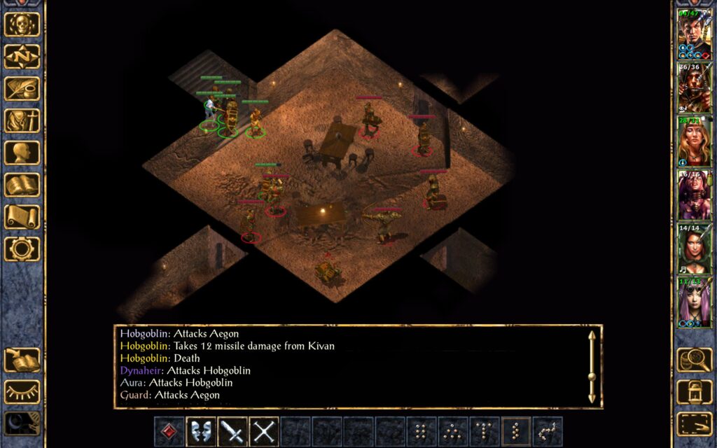 Kivan kills a hobgoblin archer.