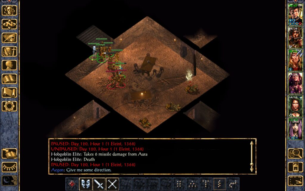 Aura kills the last hobgoblin archer.