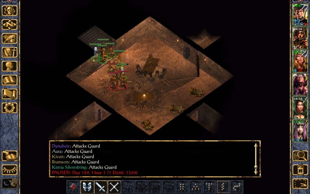 Kivan brutally kills one of the Blacktalon guards.