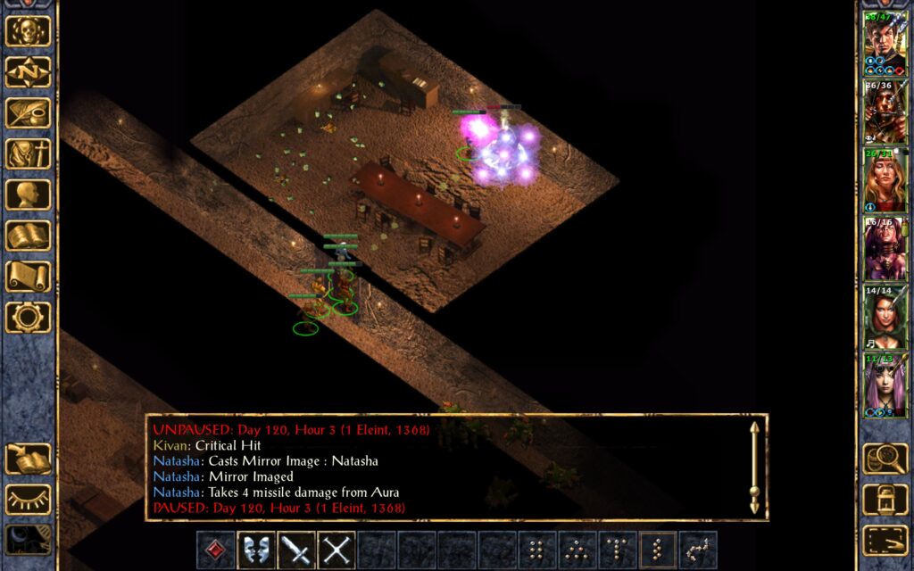 The mage summons some mirror images