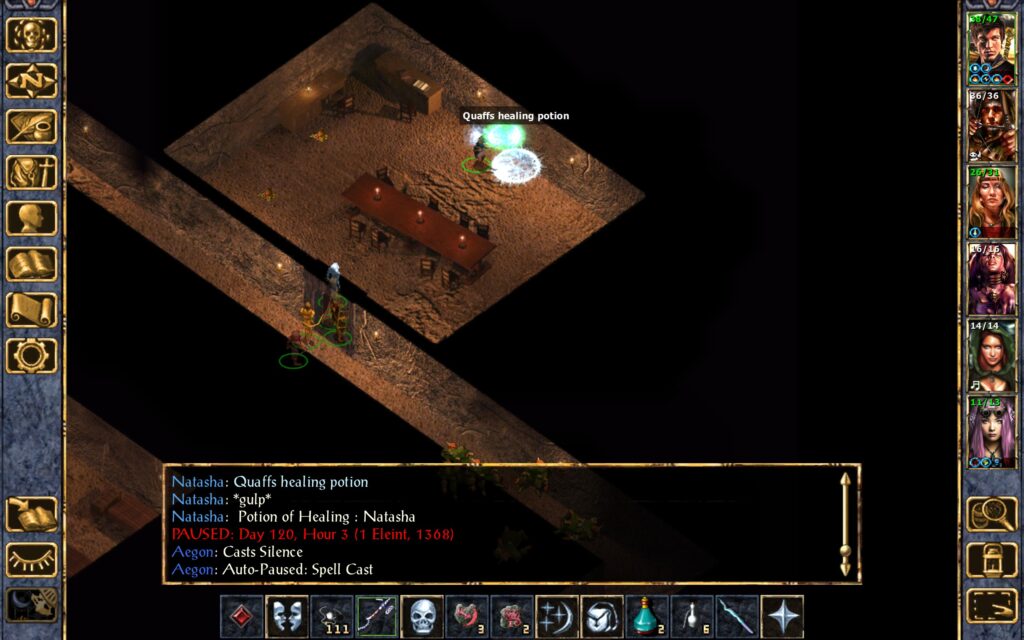 Aegon Silences the mage.