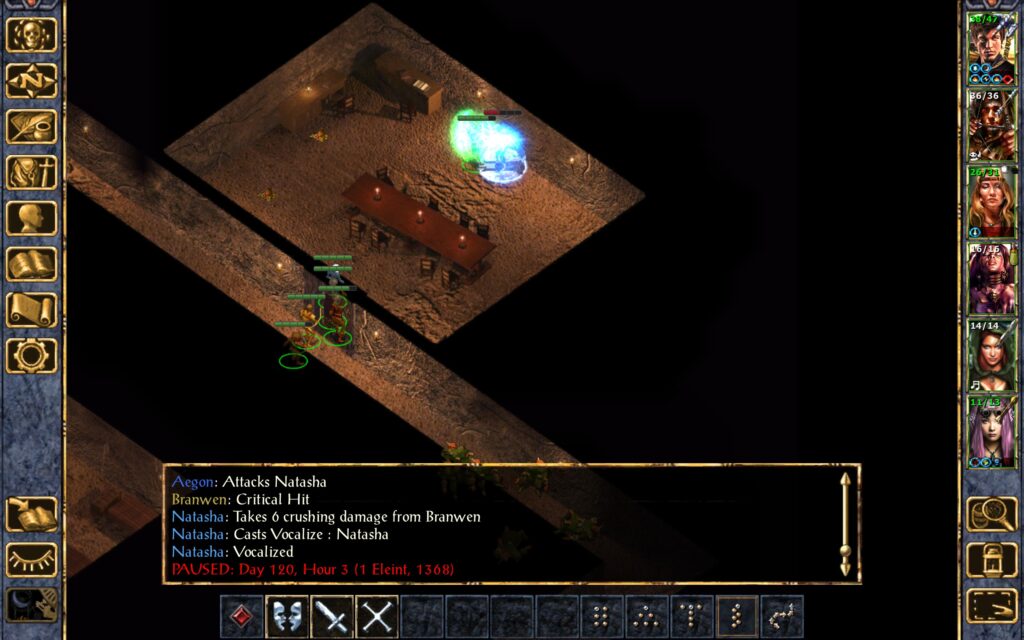 The mage Vocalises herself.