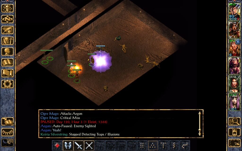 The ogre mage attacks Aegon.