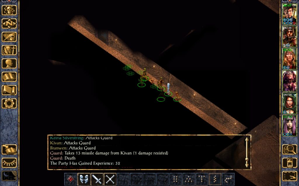 Kivan kills yet another guard.