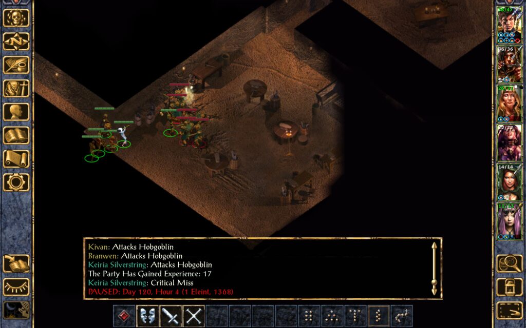 The Troupe engages another group of hobgoblin guards.