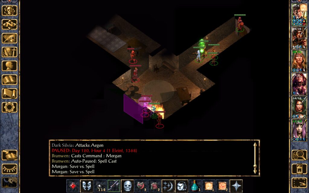 The mage resists Branwen and Aegon's spells.