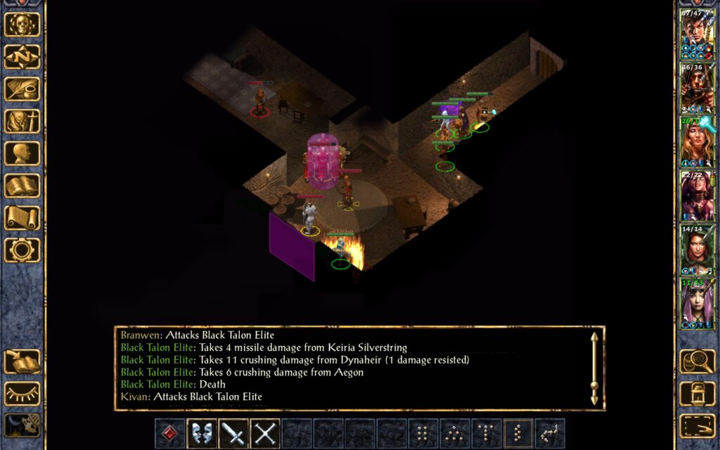 The Troupe kills a Black Talon Elite.