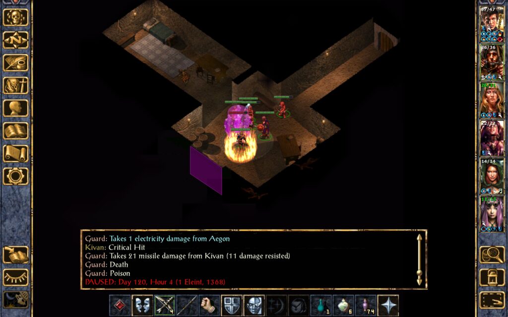 Kivan kills a guard.