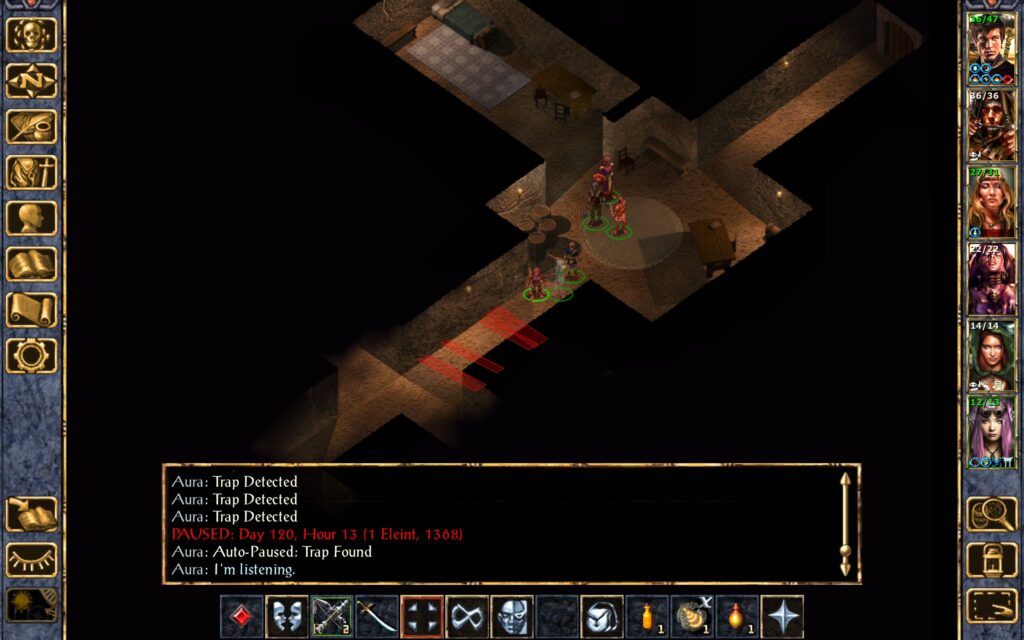 Aura spots a lot of traps.