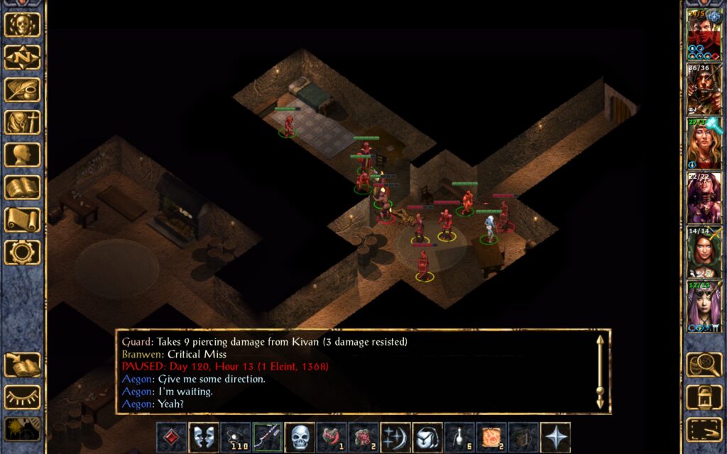 Aegon is heavily wounded by the battle horror.