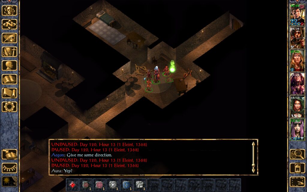 The Troupe traps the entrance to the level.