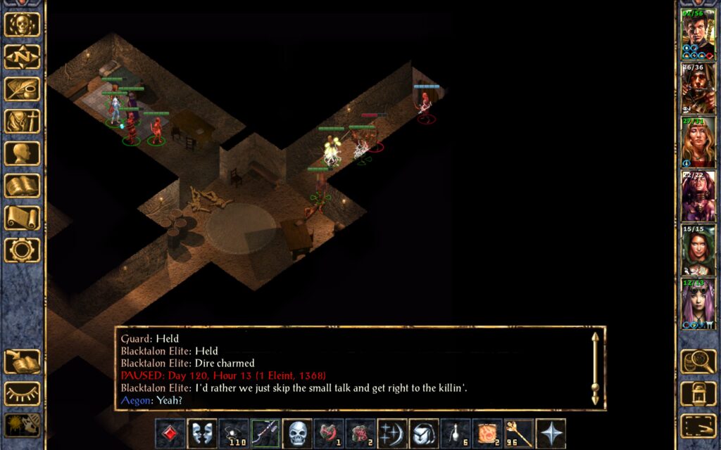 Aegon dominates another guard as he breaks free of the Web.