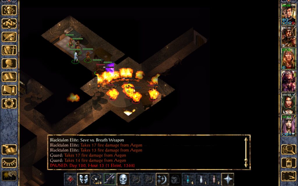 Aegon casts Fireball.