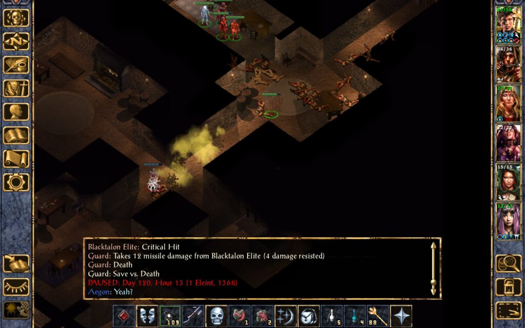 A guard begs for mercy.