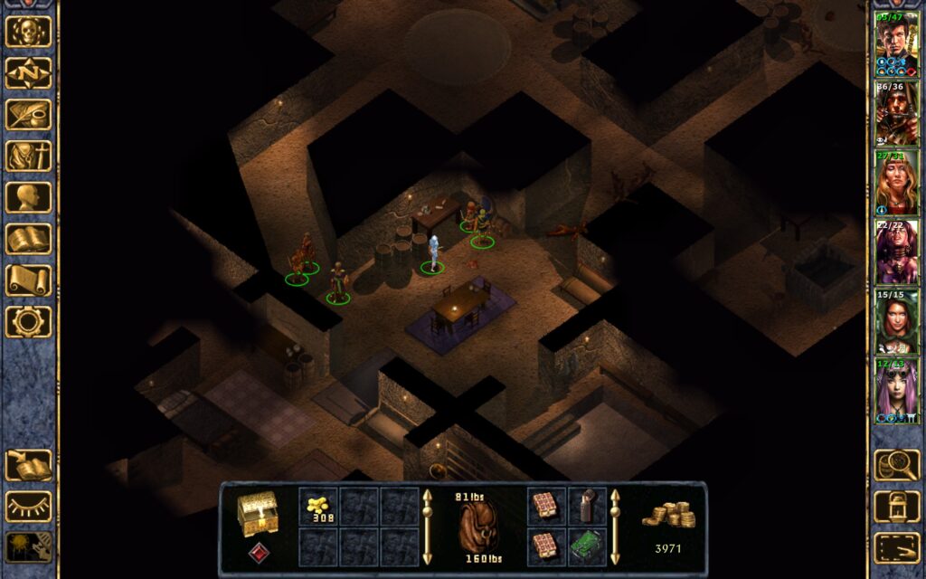 The Troupe finds gold in a chest.