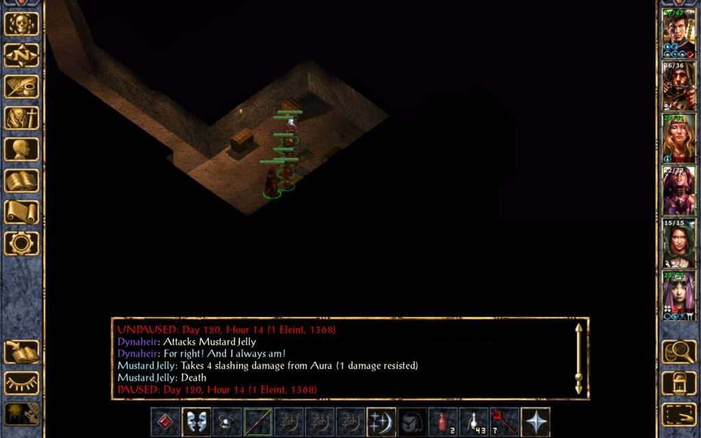 The Mustard Jelly dies.