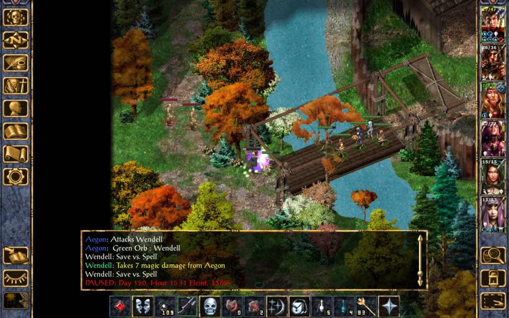 Aegon hits Wendell with a Chromatic Orb.