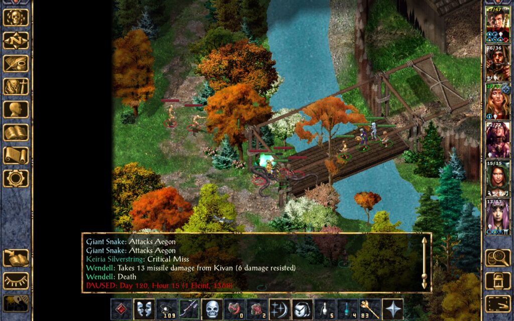 Kivan kills Wendell as he summons giant snakes.