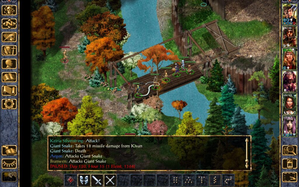 Kieria and Kivan kill the snakes.