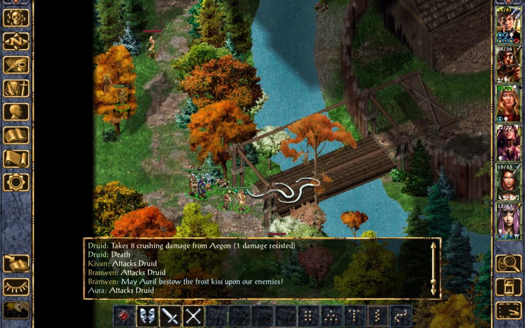 Aegon kills a druid.