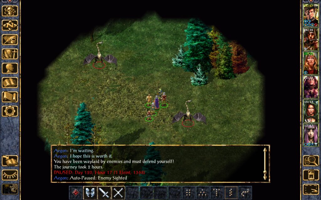 The Troupe are waylaid by a pair of wyverns.