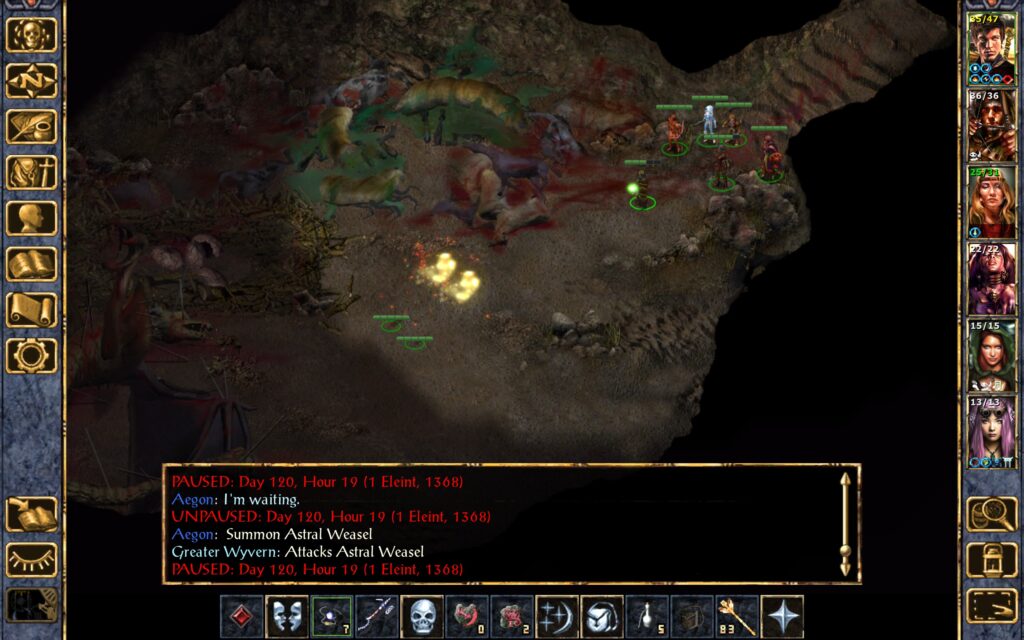 Aegon summons two astral weasels.