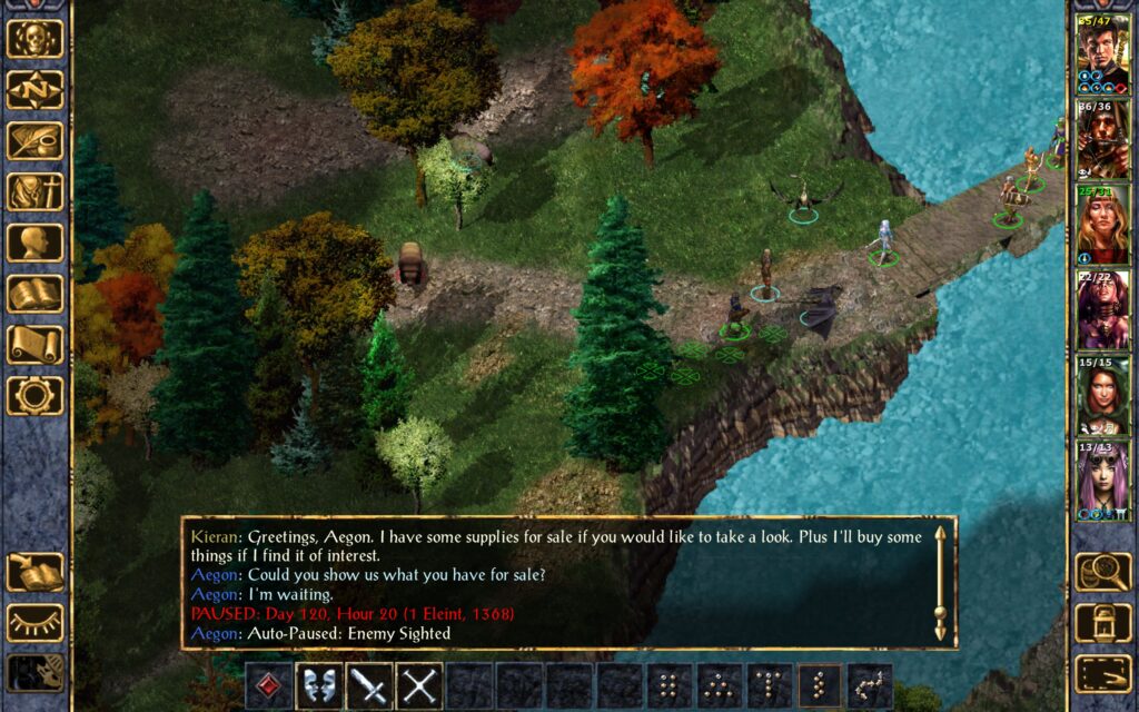 The Troupe is attacked by a bear.