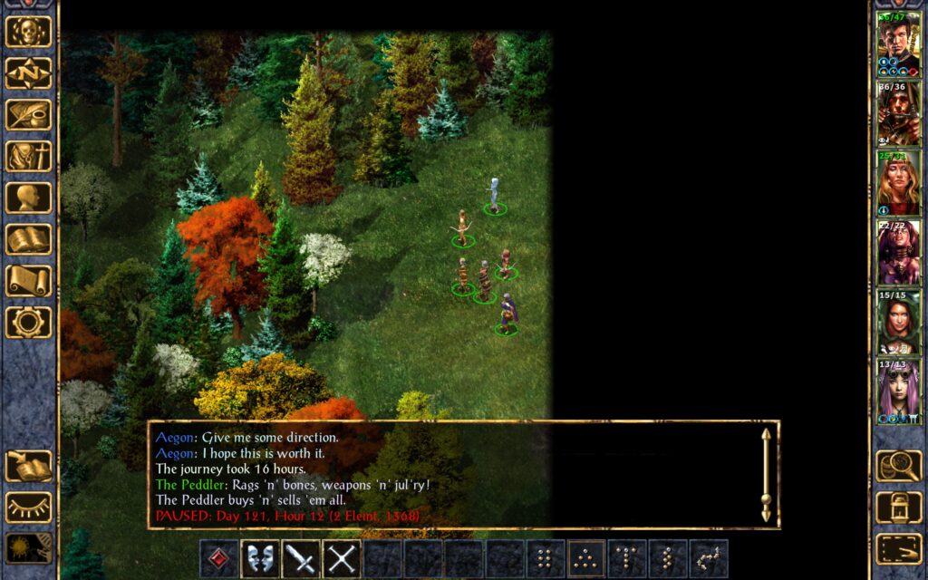 The Peddler: Rags 'n' bones, weapons 'n' jul'ry!
The Peddler buys 'n' sells 'em all.