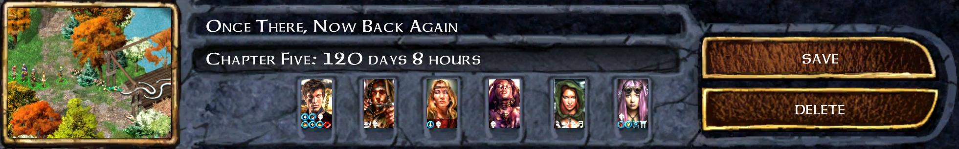 Once There, Now Back Again