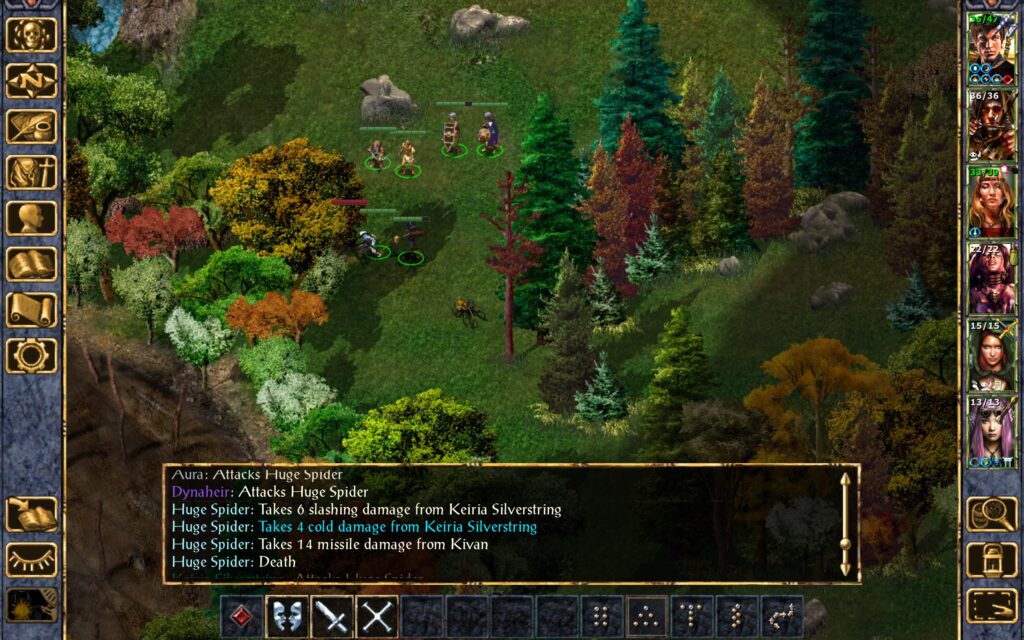 The spiders are drawn to Kieria.