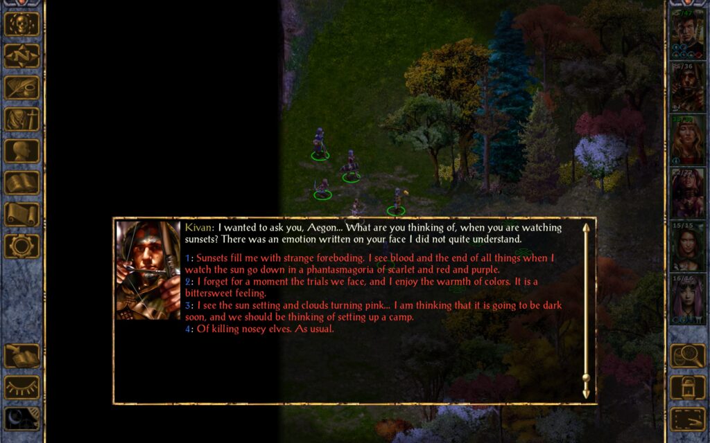 Kivan: I wanted to ask you, Aegon… What are you thinking of, when you are watching sunsets? There was an emotion written on your face I did not quite understand.