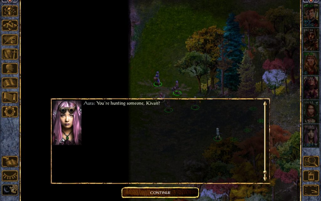 Aura: You're hunting someone, Kivan?