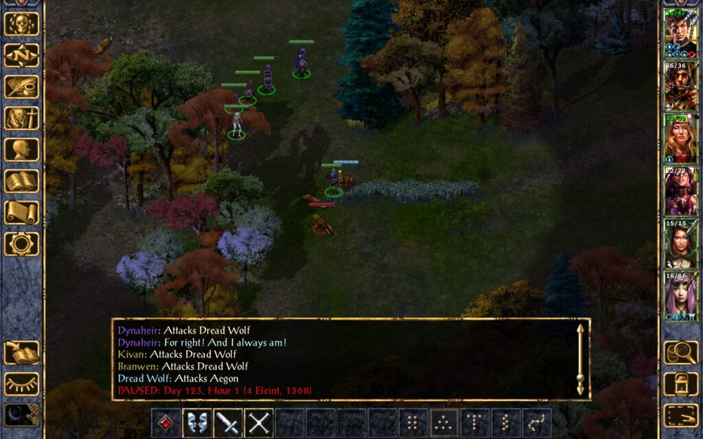 The rest of the dread wolf pack attacks the Troupe.